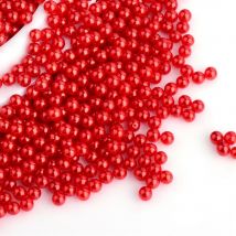 500 Perles Sans Trou Rondes Acrylique Rouge Nacré 2,5 Mm - Non Percée - Création Diy - La boutique de Karine