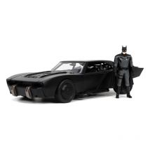 Batman 2022 Hollywood Rides - Réplique 1/24 Batmobile Métal 2022 Avec Figurine Batman - Jada Toys