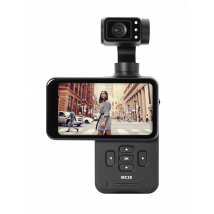 Agfaphoto Realimove Mc3x - Caméra Gimbal 3 Axes 4k Ultra Hd, Écran Tactile Rotatif 3,5, Suivi De Visage, Grand Angle 120°, Wi-fi, Autonomie 170 Min, 