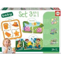 Set De 3 Jeux Éducatifs - Set Baby 3 En 1 - Educa
