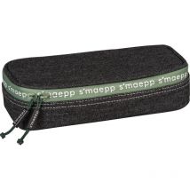 Grande Trousse Scolaire - Rectangulaire - Noir - Imitation Jeans - 22 X 11 X 6 Cm - Brunnen - Bruneau