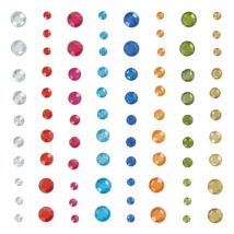 Set 80 Strass Ronds Autocollants - Artemio