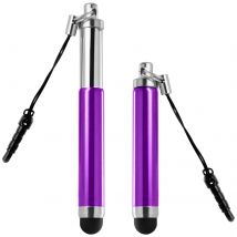 Stylet Retractable Violet Pour Écran Tactile - Attache Jack 3.5 Mm - Avizar