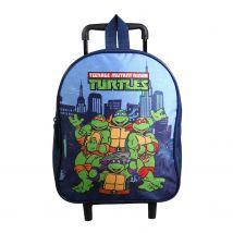 Sac À Dos À Roulettes 31 Cm Maternelle Tortues Ninja Bleu - Bagtrotter - Bagtrotter