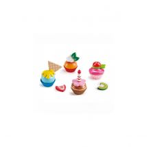 Cupcakes - Quatre Cupcakes Et Différentes Garnitures - Hape