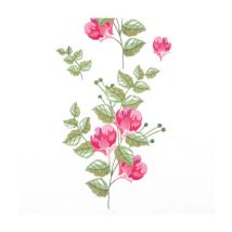 Kit De Chemin De Table À Broder - Baies Florales - 40 X 100 Cm - Trimits Blanc