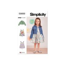 Patron Simplicity 9899 - Veste Et Robe Pour Bébé Taille N°6 Mois-4 Ans