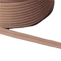 Bobine 20m Double Cordon 9mm Marron Chocolat - My mercerie