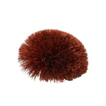 Broche Fleur Fluffly 7cm Orange Rouille - My mercerie
