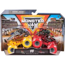 Coffret 2 Monster Jam 1/64 Serie 31 : Knightmare Et Northern Knightmare - Vehicule Miniature Metal - Spin Master - Spin Master