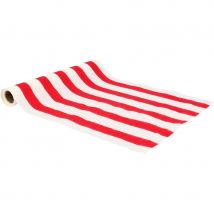 Chemin De Table En Tissu Mix&match Rouge Et Blanc