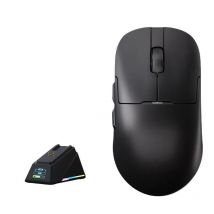 Souris Gaming Sans Fil Ultra-légère Avec Chargeur Et Écran Rgb 42k Dpi Noir Yonis - Yonis