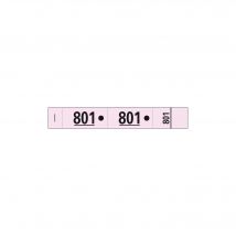 Carnet De 50 Tickets Vestiaires Numérotés De 3 Volets (dont 2 Volets Avec Trous) - Format 20x3 Cm - Rose - X 20 - Exacompta