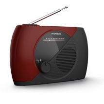 Radio Fm Portable - Rt353 - Rouge Et Noire - Big Ben
