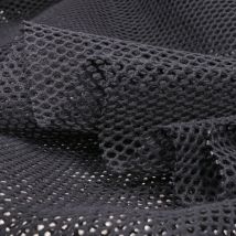 Tissu Filet En Coton Bio Noir - Au Mètre - Craftine