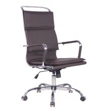 Chaise De Bureau En Simili Cuir Bedford Café - Ovegna