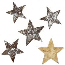 5 Étoiles Argent Brossé (5-6 Cm) - Coco Naturelle - Annikids