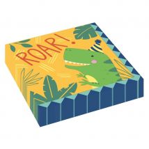 16 Serviettes - Happy Dino Party - Amscan