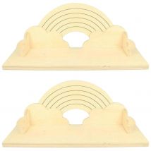 2 Étagères En Bois Arc-en-ciel 40 Cm - Artemio