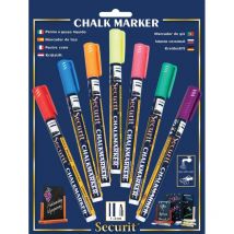 Blister 7 Marqueurs Craie Liquide 1-2 Mm - Securit - Insectlore