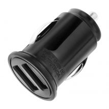 Chargeur Voiture Allume Cigare Smartphone Et Tablette 2 Ports Usb 3a Noir - Avizar