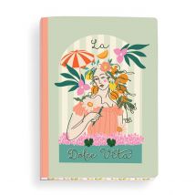 Carnet De Notes À Couverture Souple Dolce Vita - A5 - 160 Pages - Hirondelles & Cie