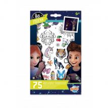 75 Tattoos Lavables Phosphorescents - Buki
