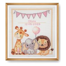 Kit De Point De Croix Bébé 36 X 36 Cm – Trimits Bébé