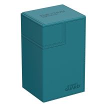 Ultimate Guard - Flip'n'tray 80+ Xenoskin Monocolor Bleu Pétrole
