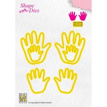 Matrices De Découpe Nellie's Choice - Mains Bébé - 6 Pièces - Tous Niveaux - Nellie's choice