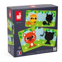 Puzzle Les Animaux Et Leur Ombre - Janod - Jura Toys
