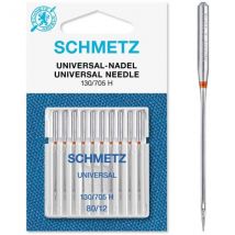 10 Aiguilles Universelles Schmetz 130/705 H Taille 80
