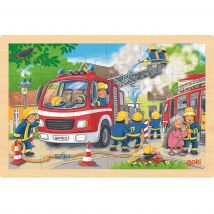 Puzzle Brigade De Pompiers 24 Pcs - Goki