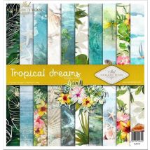 10 Papiers Assorties Scrapbooking 30.5 X 30.5 Cm Itd Collection Tropical Deams - ITD Collection