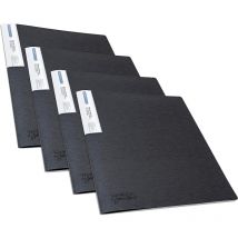 Lot De 4 Porte-vues - 10 Pochettes Transparents - 20 Vues - Format A4 - Noir - Rapesco - Esselte