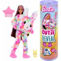 Poupee Barbie Cutie Reveal Lapin 10 Surprises - Costume Peluche Animal - Mattel - Hrk38 - Barbie