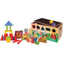 Coffre À Jouets En Bois 7 En 1 - Wdk Groupe Partner - Wdk Groupe Partner