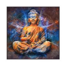 Carré Simili Cuir 44x44 Cm Bouddha - Distrifil