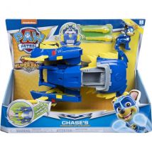 Pat Patrouille Chase Avec Voiture De Police Transformable - Figurine Chien - Paw Patrol Mighty Pups Super Paws - Spin Master - Pat Patrouille