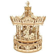 Puzzle 3d | Carrousel Romantique Musical - Robotime