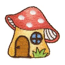 Ecusson Thermocollant Féérie Champignon 3x3cm - MyMercerie