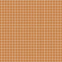 Tissu Coton Enduit Carreaux Blancs Sur Fond Ocre - Au Mètre - Craftine