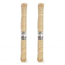 2 Rouleaux De Cannage En Rotin - Tressage Large 40 X 50 Cm - Creotime