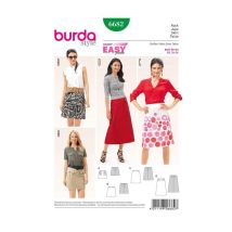 Patron Burda 6682 Jupe Du 36 Au 50 Taille N°fr 36-50