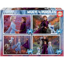 4 Puzzles - Disney - La Reine Des Neiges - 50 80 100 Et 150 Pièces - Educa Borras