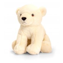 Peluche Keeleco 100% Recyclée - Ours Polaire - 25cm - KeelToys