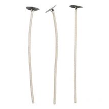 50 Mèches À Bougie Cirées - 10 Cm X 2 Mm - Creotime