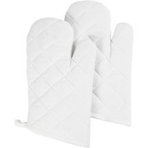 Lot De Gants De Cuisine À Customiser - 18 X 28 Cm - Blanc - 2 Pcs - CC Hobby