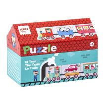 Boite Maisonnette Puzzle Du Train - Apli