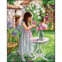 Canevas Antique Mon Beau Bouquet Rafael Angelo 50x65cm - LUC